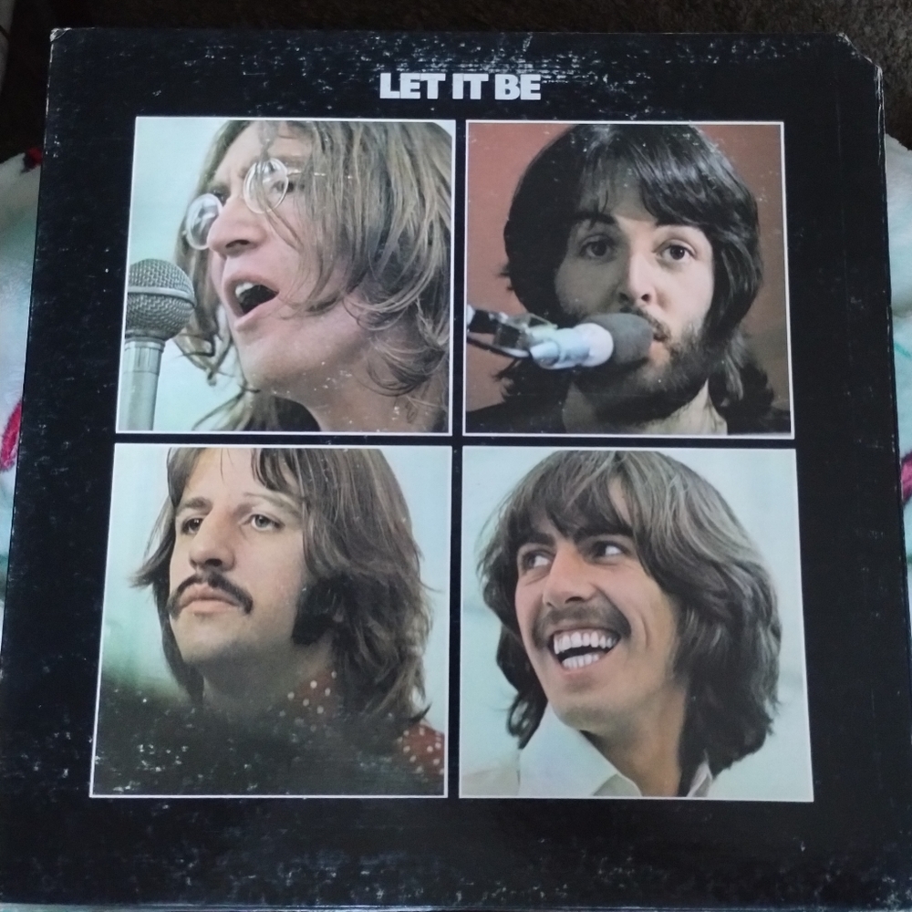 Beatles "Let it Be" Vinyl Record 1st press Red Apple